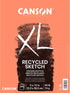 Canson XL Series Recycled Paper Sketch Pad, Fold Over, 50 Pound, 9 x 12 Inch, 100 Sheets