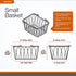 Spectrum Diversified Twist Handles Modern Farmhouse D©cor, Farmers Market-Style Wire Kitchen Organization, Small Storage Basket, Black