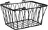 Spectrum Diversified Twist Handles Modern Farmhouse D©cor, Farmers Market-Style Wire Kitchen Organization, Small Storage Basket, Black