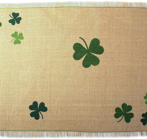 DII St. Patrick's Day Collection Tabletop, Table Runner, 14x108, Shamrock