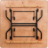 Flash Furniture 4-Foot Square Wood Folding Banquet Table