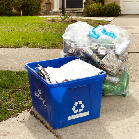 Hefty Recycling Trash Bags, Clear, 30 Gallon, 36 Count