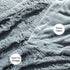 Decorative Extra Soft Faux Fur Throw Blanket 50" x 60",Solid Lightweight Fuzzy Reversible Long Hair Shaggy Blanket,Fluffy Cozy Plush Mink Fleece Comfy Microfiber Blanket for Couch Sofa Bed,Light Gray