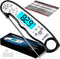 KIZEN Digital Meat Thermometer with Probe - Waterproof, Kitchen Instant Read Food Thermometer for Cooking, Baking, Liquids, Candy, Grilling BBQ & Air Fryer - Black/White