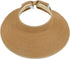 Simplicity Women's UPF 50+ Wide Brim Roll-up Straw Sun Hat Sun Visor