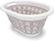 Camco White/Taupe Collapsible Utility/Laundry Basket Perfect for Homes, Boats, and RVs Easy Grip Carrying Handles - Foldable for Compact Storage,small - 51951