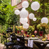 Avoseta Paper Lanterns - 20 Piece Set - Party Decorations in Sizes of 6", 8", 10", 12" (5 of Each, White)