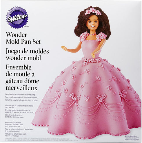 Wilton Wonder Mold Doll Shaped Cake Pan Set