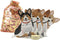 Greeting Life Inc. Welsh Corgi 2022 Die-cut Desktop Calendar 4 in. W x 4.5 Tall with Red Organza Pouch