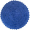 DII Crochet Collection Reversible Bath Mat, Round, 27.5" Diameter, Blueberry