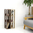IRIS USA Rack 3-Shelf Open Wood Shelving Unit, Slim, Natural