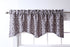 Stylemaster Bryce Chenille Scalloped Valance with Cording, 55 in x 17, Pewter