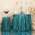 PartyDelight 72" Round Teal Sequin Tablecloth for Wedding, Dessert, Party, Banquet.