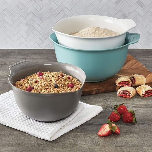 KitchenAid Universal Mixing Bowls, Set Of 3, Aqua sky