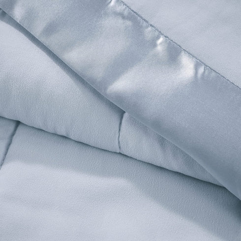 Madison Park Windom Microfiber Down Alternative Stain Resistant Blanket, Twin, Blue