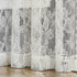 Floral Beige Semi Sheer Curtains 2 Panels,Vintage Lace Embroidered Window Treatments Girls Room Drapes and Curtains for Kitchen Bedroom Nursery Living Room Small Window, 60 x 63 Inch Length