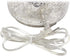 Elegant Designs LT3335-MUR Textured Glass Table Lamp, Mercury/White