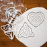 Set of 2 Celtic Triquetra cookie cutters (Designs: Celtic Heart and Triquetra), 2 pieces - Bakerlogy