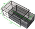 Mind Reader 'CABASKDR' Black Metal Mesh Storage Basket with Sliding Drawer and Steel Mesh Platform On Top