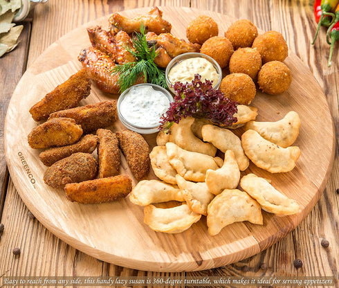 Greenco Bamboo Lazy Susan Turntable 14" Diameter