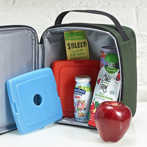 Cool Coolers by Fit + Fresh, Reusable & Long-Lasting Slim Ice Packs, Perfect Addition To Your Lunch Box, Camping Accessories, Insulated Lunch Bag, Beach Cooler Bag & More, 8PK, Rainbow