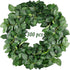 FEQO 300 Pcs Artificial Rose Leaves Silk Green Leaves Fake Leaves for Roses Flowers Leaves Artificial Leaves Bulk Greenery for Centerpieces Bouquets Wedding Party Wreath Garland Crafts