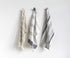 Creative Co-Op Grey & Tan Striped Cotton Tea Towels with Tassels (Set of 3) Entertaining Textiles, Grey, 3 Count