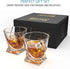 Whiskey Glass Set of 4 - Premium Crystal Clear Glasses - Tasting Tumblers for Drinking Large 10 oz - Elegant Whisky Gift Box Set Glassware for Scotch or Bourbon