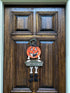 Transpac Halloween Decoration Wall Front Door Wreath Hanging Wood Metal Decor Indoor Outdoor 24" x 10.5" (Pumpkin Boo)