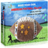 2Pepers Make Your Own American Football Pillow, Arts and Crafts Kit for Kids, Toy Gifts for Boys and Girls Ages 3 4 5 6 7 8 9 10 Years and Up (No Sewing Needed), DIY Stuffed Football Pillow Project.