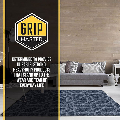 Grip Master 2X Extra Thick Area Rug Pad Grippers, 2 x 3 Feet, Cushioned for Hard Surface Floors, Maximum Gripper and Cushion for Under Rugs, Protection Pads for Hardwood Floor, Under Carpet Mats
