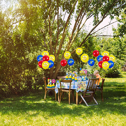 131Pcs Birthday Party Supplies, Birthday Decorations Set for Boys and Girls Include Banner, Cake Topper, Cupcake Toppers, Plates, Stickers, Balloons, Birthday Party Decorations for Kids
