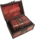 Allgala Antique Wooden Jewelry Treasure Keepsake Box 2-PC Set-HD90203