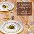 Silver Spoons Ocean Mist Collection Disposable Dinnerware Plates, Dessert, Gold