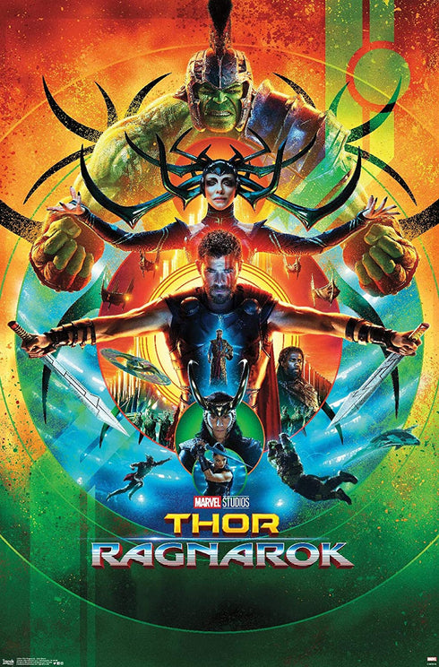 Trends International Marvel Cinematic Universe-Thor: Ragnarok-One Sheet Wall Poster, 22.375 in x 34 in, Premium Unframed Version