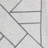Archaeo Fragmented Geometric Embroidery Mid-Century Modern Natural Blend Curtain, 50 in x 84 in Panel, Gray/Linen