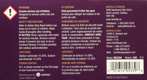 Breville BEC250 Espresso Cleaning Tablets (8)