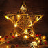 LAWOHO Christmas Tree Topper Star Rustic Rattan Natural Star Treetop 10 inch Christmas Tree and Holiday Seasonal Decoration Fit for General Size Christmas Tree
