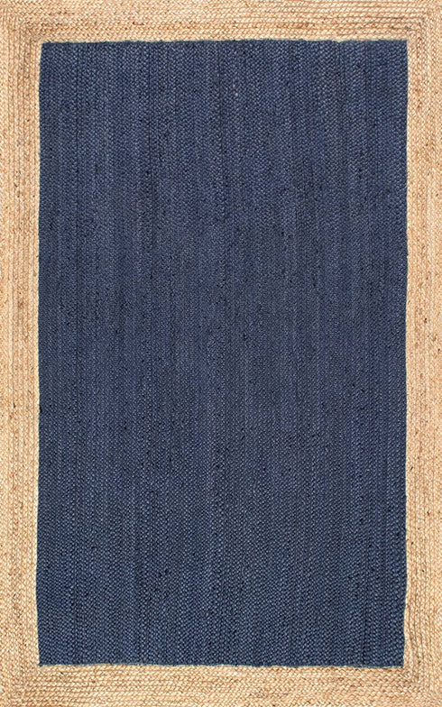 nuLOOM Eleonora Hand Woven Jute Accent Rug, 2' x 3', Blue
