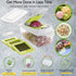 Brieftons QuickPush Food Chopper: Strongest & 200% More Container Capacity, 30% Heavier Duty, Kitchen Vegetable Fruit Dicer, Onion Tomato Potato Fries Cutter, with 3 Dicing Blades & Keep-Fresh Lid