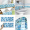 BEAUSTILE Decorative Tile Stickers Peel and Stick Backsplash Fire Retardant Tile Sheet (5pcs) (R ,N.Blue)
