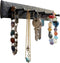 Wrought Iron Key Holder for The Wall Hooks Rack for Hat, Towel, Leash, Jewelry and Keys, Wall Hangers with Anchors and Screws Rustic, Sturdy, Easy-to-Install Farmhouse Wall Decor, 10x1.2x1.2 in.