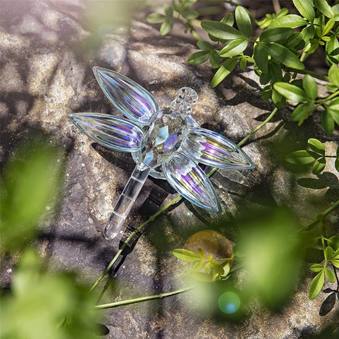 H&D HYALINE & DORA Crystal Dragonfly Figurine Glass Animal Figurines Collectibles Home Decor Paperweight