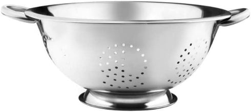YBM Home Colander Stainless Steel Set with Heavy Duty Handles and Self Draining Stable Ring Base, 8 Quart - Pack of 1
