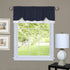 Achim Home Furnishings, Navy/White DRVL14NW12 Darcy Window Curtain Valance, 58" x 14"