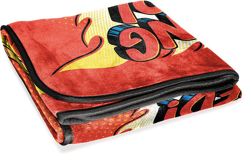 Jay Franco Blaze and The Monster Machines Off to The Races Throw Blanket - Measures 46 x 60 inches, Kids Bedding - Fade Resistant Super Soft Fleece (Official Blaze Product)