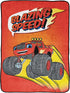 Jay Franco Blaze and The Monster Machines Off to The Races Throw Blanket - Measures 46 x 60 inches, Kids Bedding - Fade Resistant Super Soft Fleece (Official Blaze Product)