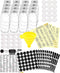 16 Glass Spice Jars Complete Set: 667 Chalkboard & Clear Printed Spice & Pantry Labels - Premier 8 fl Oz Empty Square Bottles w/ Pour/Sift & Coarse Shakers & Airtight Caps - Silicone Funnel Included