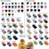 WeCare Disposable Face Mask Individually Wrapped - 50 Pack, Watercolor Print Masks - 3 Ply