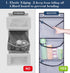 KEETDY Over The Door Organizer Storage for Closet with 5 Pockets Organizer for Bedroom Bathroom, 2 Pack?Grey?